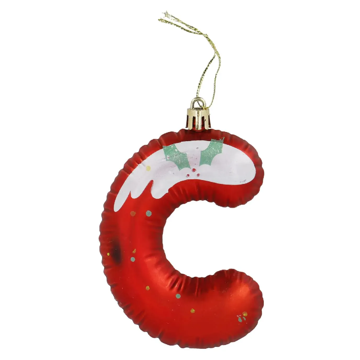 Anhänger Buchstabe, C/rot, 10 Cm