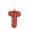 Anhänger Buchstabe, T/rot, 10 Cm