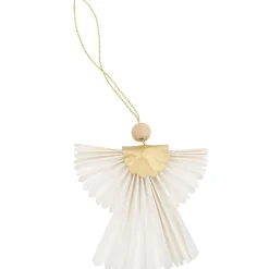 Anhänger Engel, Uni/offwhite, 10 Cm
