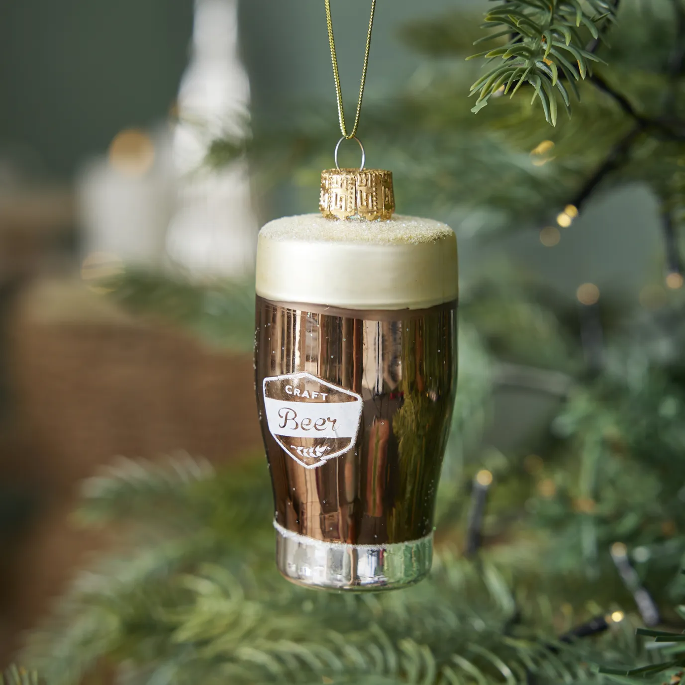 Anhänger Fancy, Bunt, Craftbeer/braun, 10 Cm