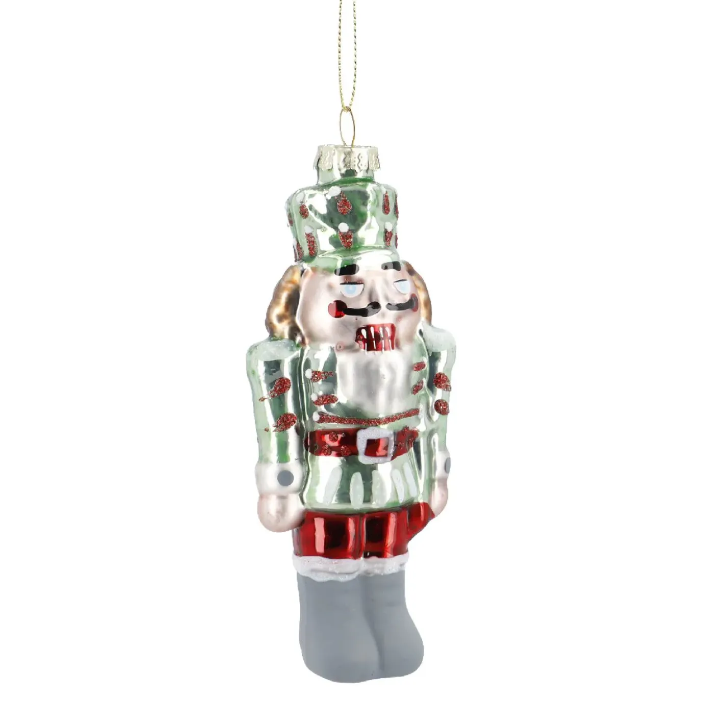 Anhänger Fancy, Bunt, Nussknacker/grün, 14 Cm