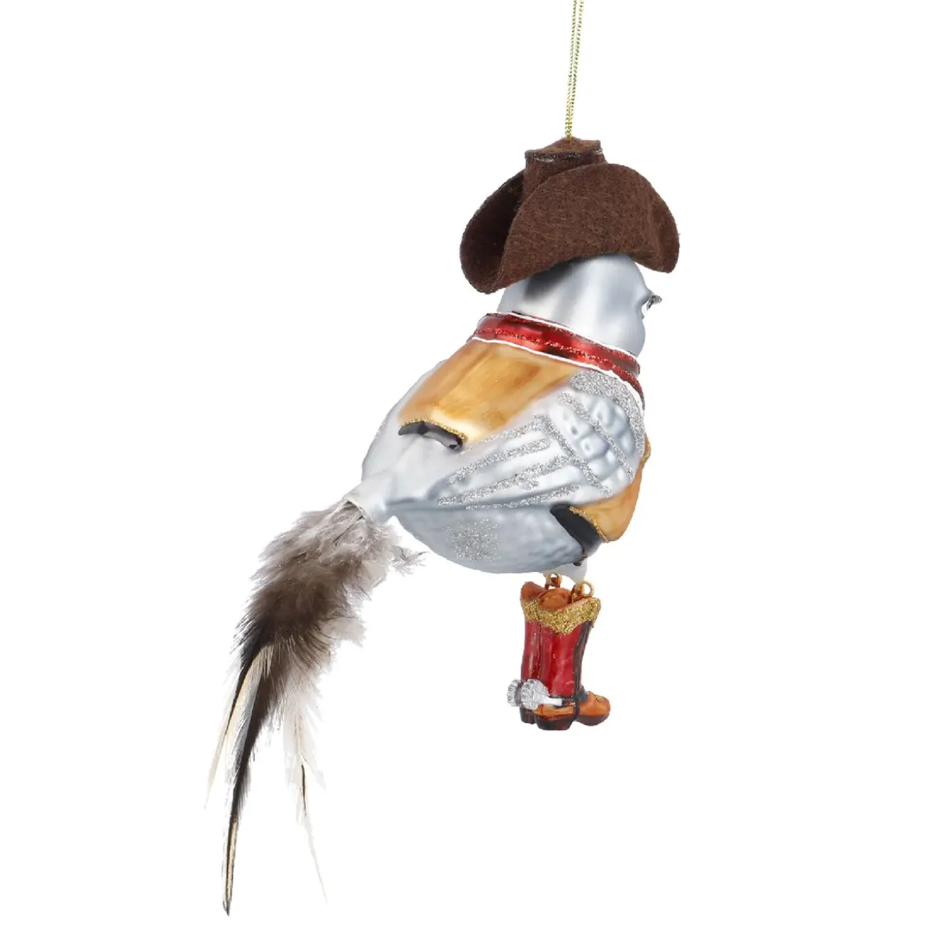 Anhänger Fancy, Deluxe, Vogel/Cowboy