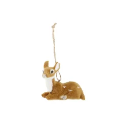 Anhänger Rehkitz, Hellbraun, Liegend, 6 Cm