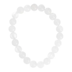 Armband Edelstein-Energie, Rockquarz/weiß