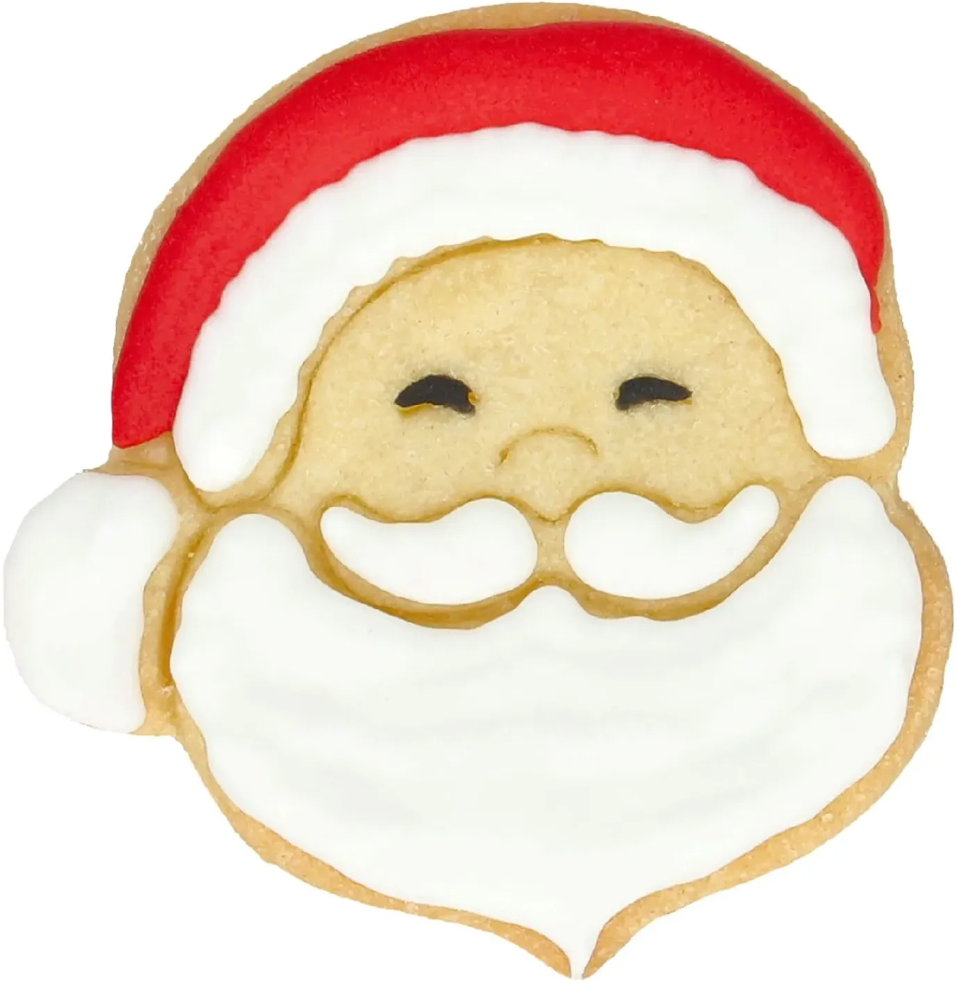Ausstechform Weihnachtsmann, Kopf, 6 Cm