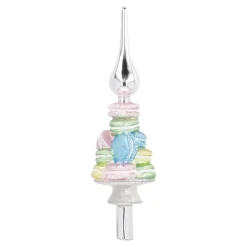 Baumspitze Fancy, Macarons/silber, 30 Cm