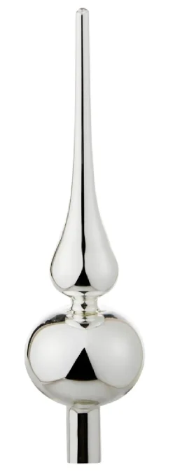 Baumspitze, Silber Glänzend, 25 Cm