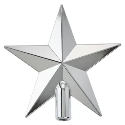 Baumspitze Stern, Silber/glänzend, 20 Cm