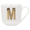 Becher Buchstabe/Streifen, M, 450 Ml