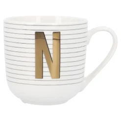Becher Buchstabe/Streifen, N, 450 Ml