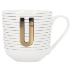 Becher Buchstabe/Streifen, U, 450 Ml