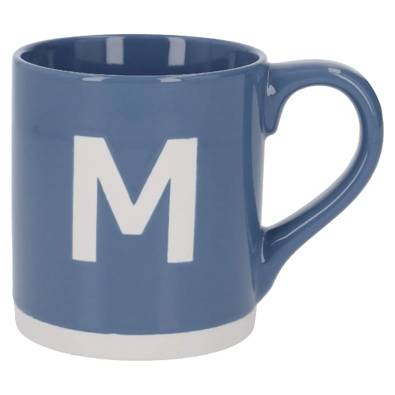 Becher Buchstabe/Uni, M/blau, 440 Ml
