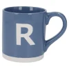 Becher Buchstabe/Uni, R/blau, 440 Ml