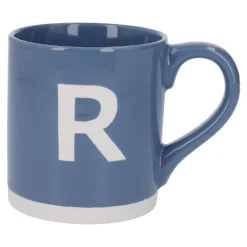 Becher Buchstabe/Uni, R/blau, 440 Ml
