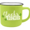 Becher Emaille-Optik, Glücksbecher, 350 Ml