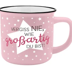 Becher Emaille-Optik, Großartig, 350 Ml
