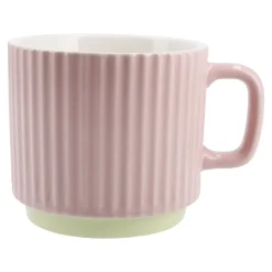 Becher Riffel, Rosa, 230 Ml
