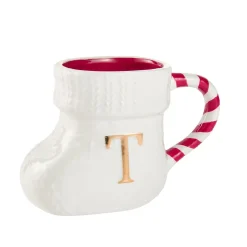 Becher Stiefel Mit Buchstabe, T/weiß, 400 Ml