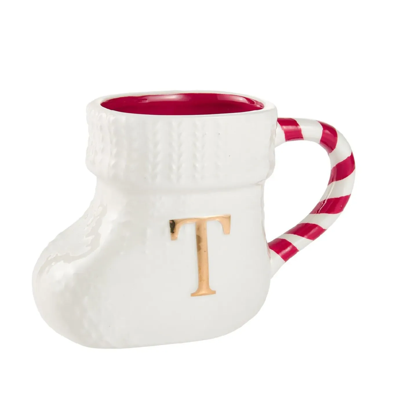 Becher Stiefel Mit Buchstabe, T/weiß, 400 Ml