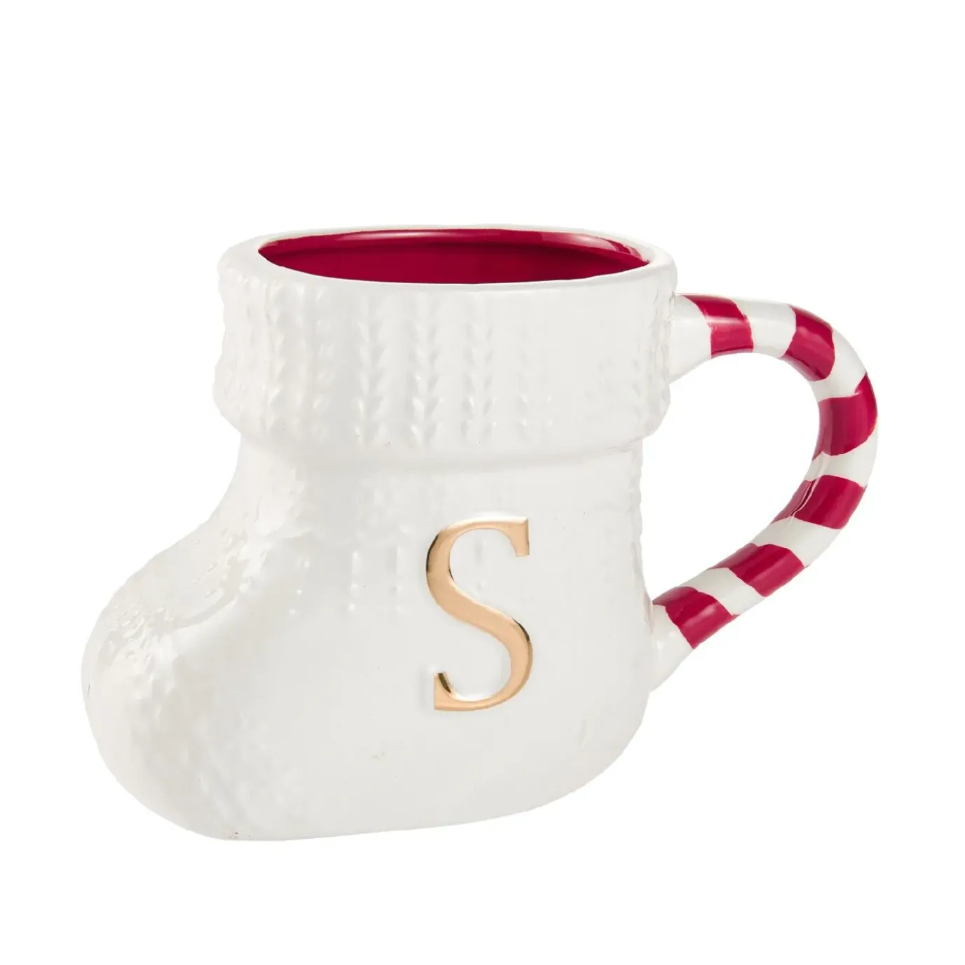 Becher Stiefel Mit Buchstabe, S/weiß, 400 Ml