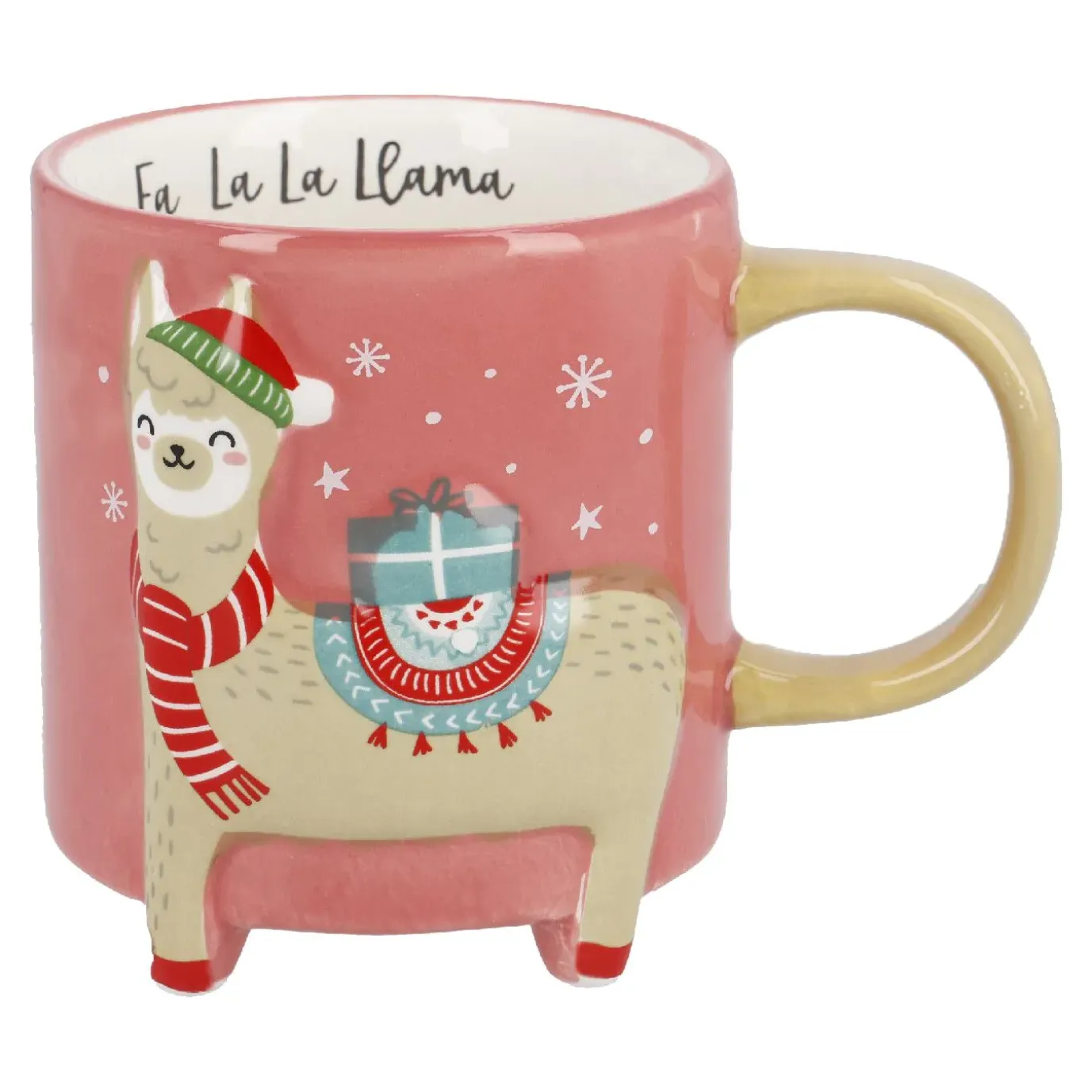 Becher Xmas/Tierfuß, Lama, 480 Ml