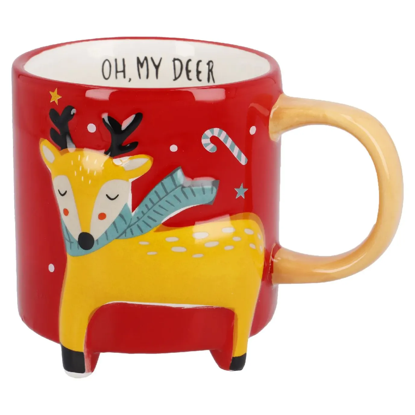 Becher Xmas/Tierfuß, Rentier, 480 Ml