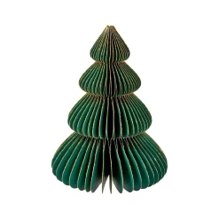 Deko-Baum Wabe, Dunkelgrün/4 Stufen, 15 Cm