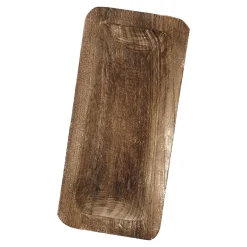 Dekoschale Eck, Braun, 35 X 16 Cm