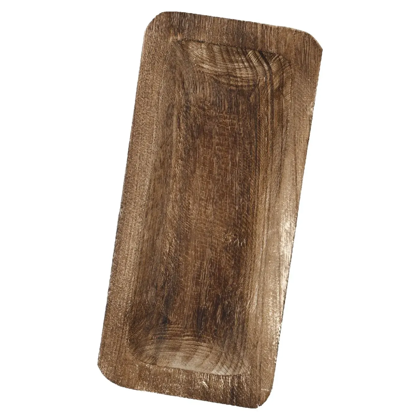 Dekoschale Eck, Braun, 35 X 16 Cm