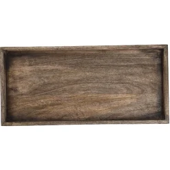 Dekoschale Natur, Braun, 40 X 19 X 3 Cm