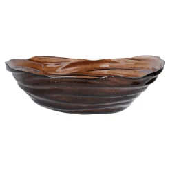 Deko-Schale Tornado, Braun, 32 Cm