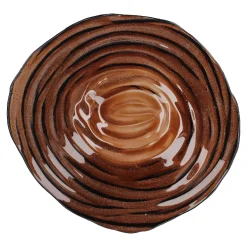 Deko-Schale Tornado, Braun, 32 Cm