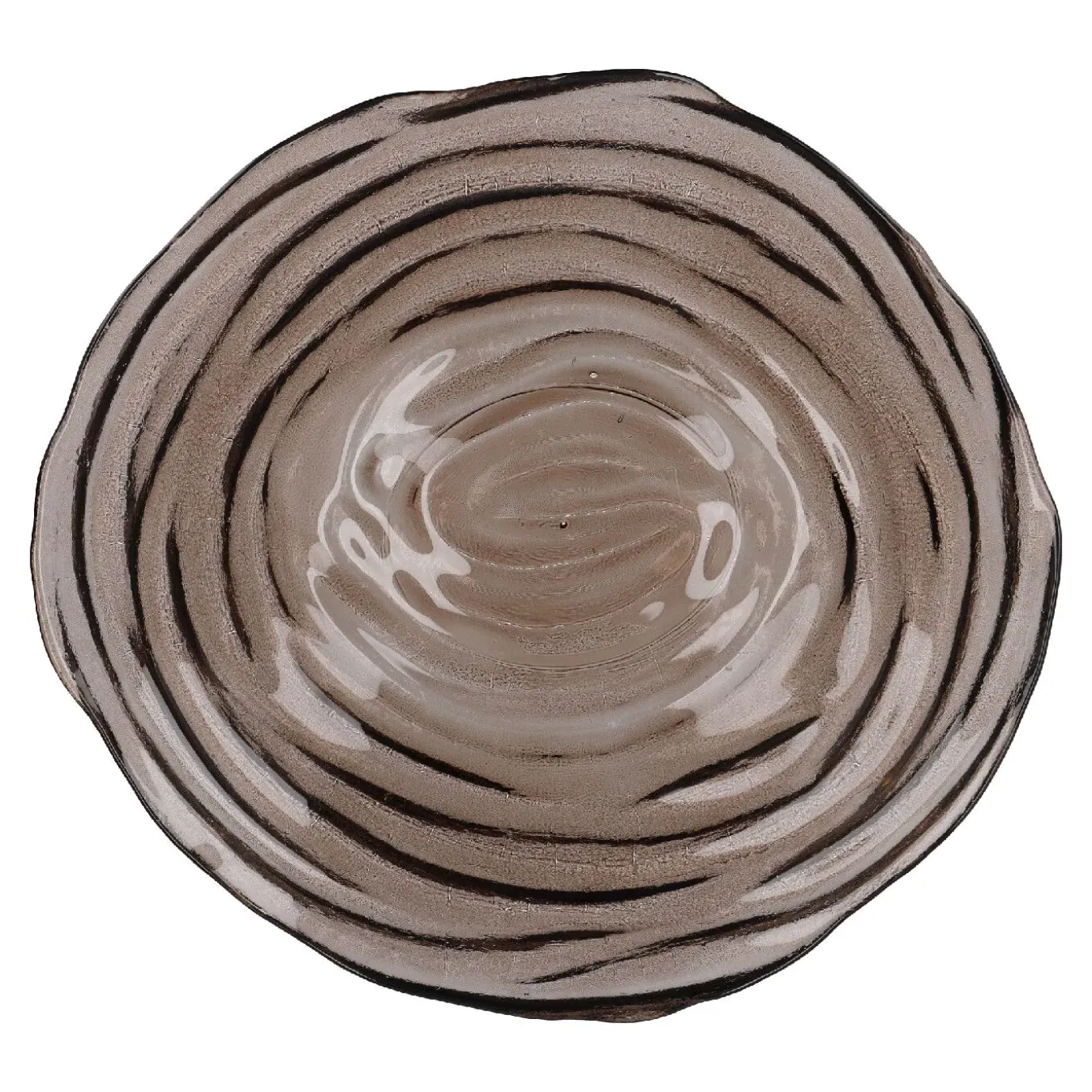 Deko-Schale Tornado, Taupe, 32 Cm