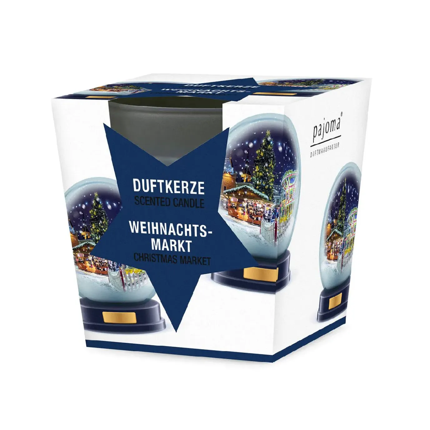 Duftkerze Im Glas, Xmas, Weihnachtsmarkt