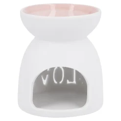 Duftlampe Motiv, Love/weiß/rosa, 9.5 Cm
