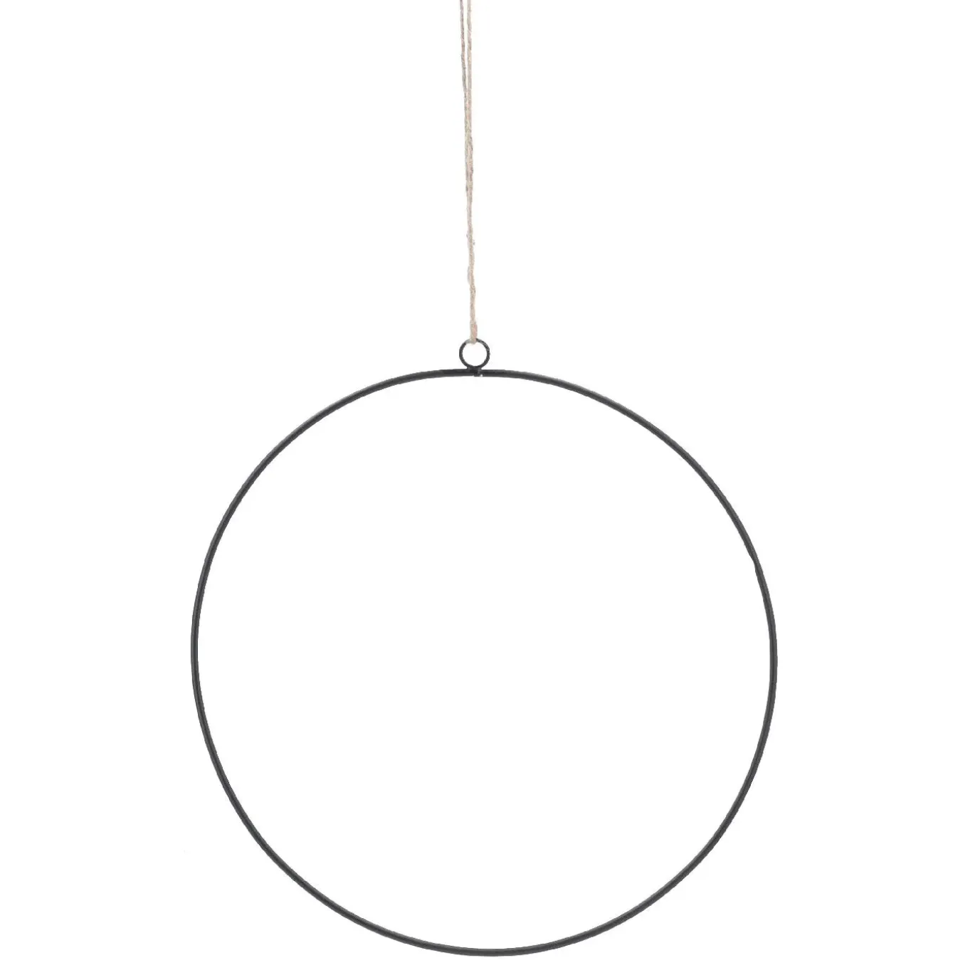 3er Set Deko-Ringe, Schwarz/matt