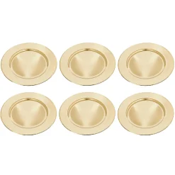 6er Set Dekoteller, 33 Cm, Gold