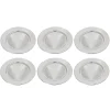 6er Set Dekoteller, 33 Cm, Silber