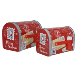 2er Set Keksdose Briefkasten, Rot