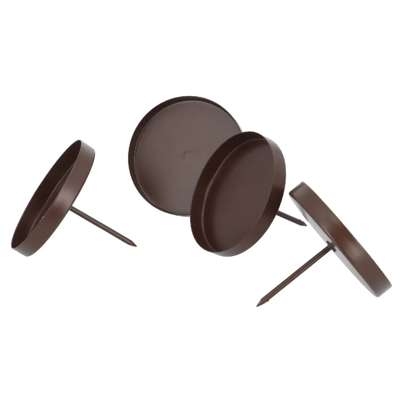 4er Set Kranzkerzenhalter, Braun-matt, 7 Cm