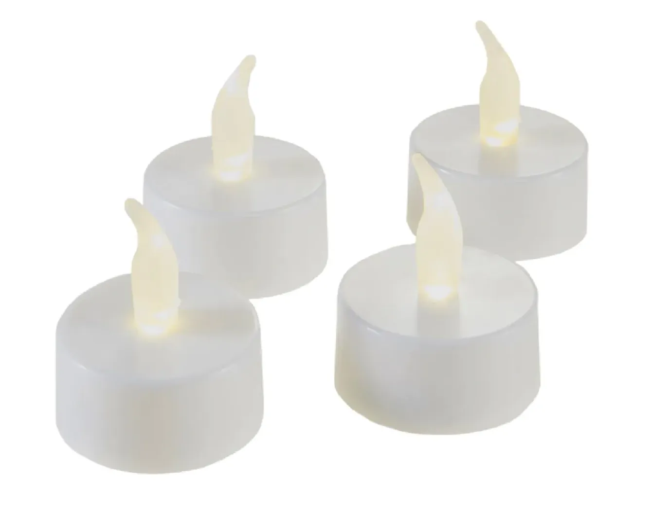 4er Set LED-Teelicht Mit Timer