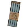 4er Set Stabkerze Rustik, Mintgrün, 25 Cm
