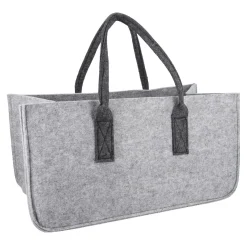 Filztasche Kamin, Hellgrau