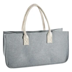 Filztasche Kamin, Mint/beige