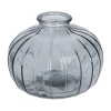 Flaschen-Vase, Grün/bauchig, 11 X 8.5 Cm