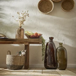 Flaschenvase Miguel, Braun, 51 Cm