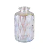 Flaschenvase Pearl, Rauten/rund, 10 Cm