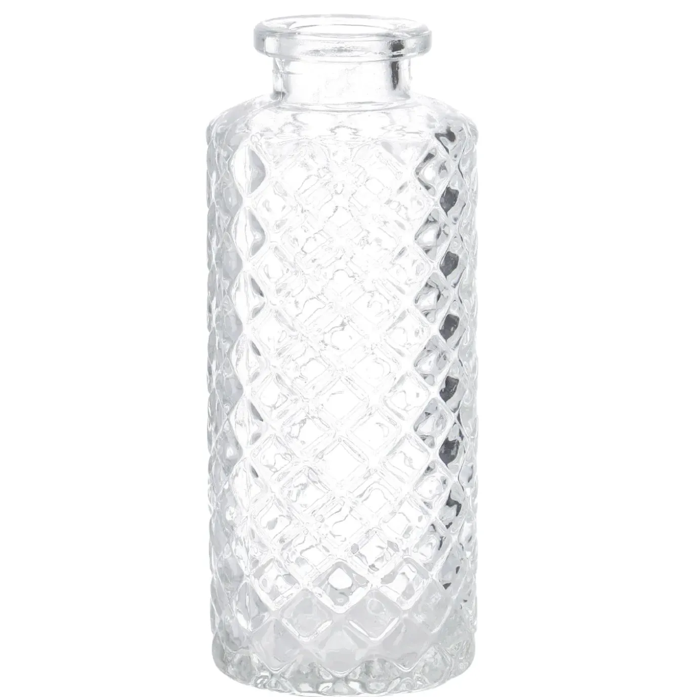 Flaschen-Vase Rauten, Schmal