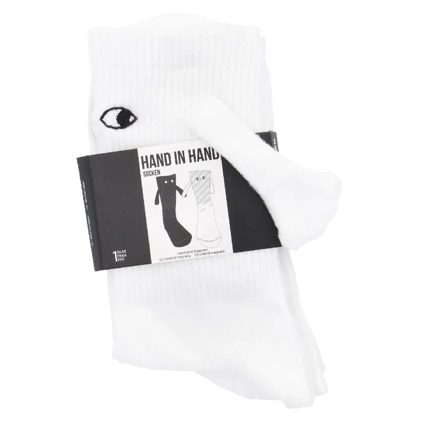 Freunde-Socken Magnet, Weiß, Größe 35-42