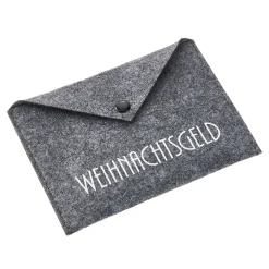 Geldgeschenk Umschlag, Weihnachtsgeld/grau, 17 X 12 Cm